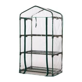 Outsunny 6.42 Ft. W x 6.2 Ft. D Greenhouse & Reviews | Wayfair Shelf Greenhouse, Cold Frame Greenhouse, Pvc Garden, Pvc Greenhouse, Greenhouse Cover, Winter Greenhouse, Mini Serre, Portable Garden, Household Plants