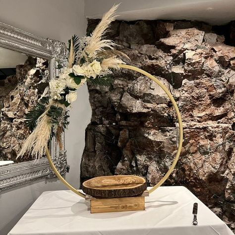 Enchanted Weddings Bristol on Instagram: "Rustic Boho Wedding Cake Hoop Stand. Because obviously when you are having a pampas wedding, you need a pampas cake stand. Hire this gold Wedding Cake Hoop Stand from Enchanted Weddings Bristol. In need of some help to get your wedding planning process started. Do get in touch with Carollyn to find out how my service can help! For enquires and to book your complimentary consultation please contact us on: ☎️(0117)9669990 💌 info@enchantedweddingsbris Boho Cake, Boho Wedding Cake, Rustic Boho Wedding, Grass Wedding, Enchanted Wedding, Wedding Cake Stands, Gold Wedding Cake, Pampas Grass, Planning Process