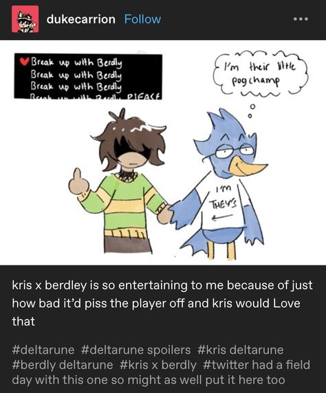 Kris And Berdly Deltarune, Berdly And Kris Deltarune, Krerdly Deltarune, Kris X Berdly Deltarune, Kris X Berdly, Berdly Deltarune, Delta Rune, Fox Games, Undertale Memes