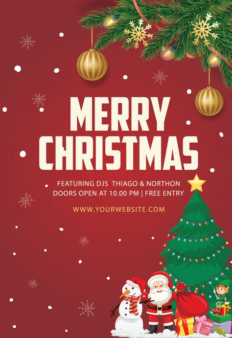 Merry Christmas Day Party Poster Design Template#pikbest#templates Christmas Party Poster Design, Party Poster Design, Christmas Powerpoint Template, Merry Christmas Day, Christmas Party Poster, Christmas Template, Christmas Graphic Design, Happy New Year Pictures, Merry Christmas Banner