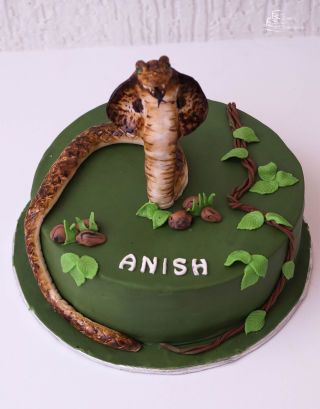 Cobra Cake, Snake Cake, Snake Cakes, Snake Birthday, Snake Party, 15th Birthday Cakes, Reptile Party, Truck Cakes, Jungle Cake