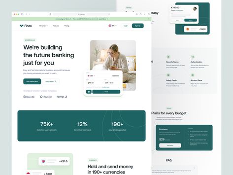 Trading Website, Landing Page Web Design, Marketplace Design, Investment Website, Landing Page Ui, Landing Pages, Loan Website Design, About Us Web Design, Landing Page Design Inspiration