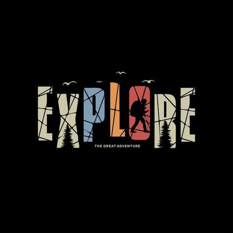 Explore typography design ready to print... | Premium Vector #Freepik #vector #adventure-logo #outdoor-logo #mountain-badge #hiking-logo Off Road Tshirt Design, T Shirts Design Illustration, Outdoors Tshirt Design, Unique T Shirt Print Ideas, Camping T Shirt Design, Tshirt Printing Design Illustration, Nature Tshirt Design, Adventure Design Illustration, Prints On Tshirt