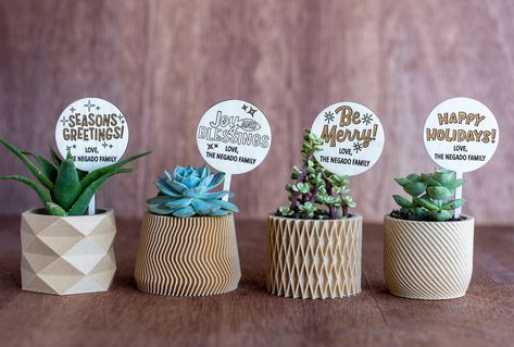 Coworker Gift Ideas, Christmas Plant, Bulk Gifts, Succulent Gift, Christmas Plants, Tag Ideas, Label Christmas, Plant Tags, Succulent Gifts