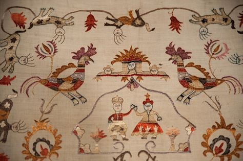 The Greek Institute Greek Textiles, Greek Embroidery, Greek Folk Art, Modern Folk Embroidery, Old Symbols, Animal Fabric, Modern Folk, Redwork Embroidery, Nature's Bounty