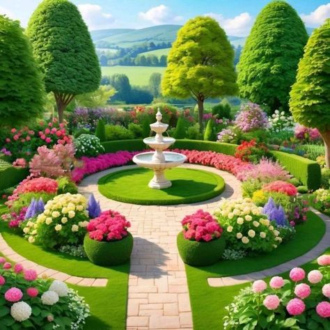 Modern Garden Design Ideas, Flower Garden Images, Beginners Landscaping, Landscaping Around Trees, Large Backyard Landscaping, Special Force, Modern Garden Design, Lovely Flowers Wallpaper, Most Beautiful Gardens