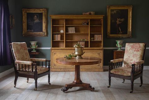 Heritage Paint Colours, Brunswick Green, Script Analysis, Edward Bulmer, Antique Home Decor Ideas, Heritage Paint, Deep Drawing, Regency Furniture, Mahogany Furniture