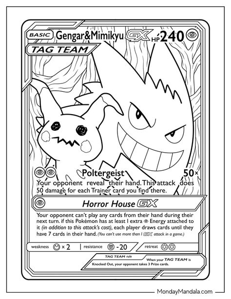 Get ready to encounter the shadowy world of Pokémon with these 22 Gengar coloring pages, free for you to download and print! Perfect for Pokémon enthusiasts and coloring fans alike, these pages offer a spooktacular journey through one of the franchise's most iconic ghost-types..#KidsColoringPages #ColoringFun #ColoringForKids #ColoringTime #KidsArt #ColoringActivities #ColoringInspiration #ColoringBooks #ColoringIdeas #KidsCrafts Ghost Type, Laser Cut Wood Crafts, Kids Coloring Pages, Horror House, Pokemon Card, Kids Coloring, Color Activities, Laser Cut Wood, Pokemon Cards