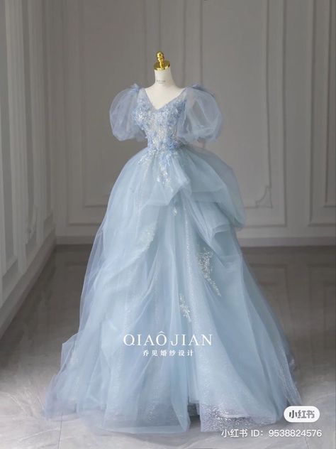 Encanto Clothes, Royal Picnic, Debut Gowns, Debut Dresses, Blue Ball Gowns, Pretty Quinceanera Dresses, Fancy Gowns, Gowns Dresses Elegant, Stunning Prom Dresses