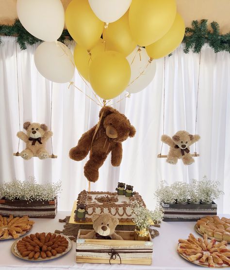 Teddy Bear Birthday Theme, Teddy Bear Picnic Birthday Party, Baby First Birthday Themes, Bear Baby Shower Theme, Picnic Birthday Party, Teddy Bear Party, Bear Picnic, Teddy Bear Birthday, Baby Birthday Themes