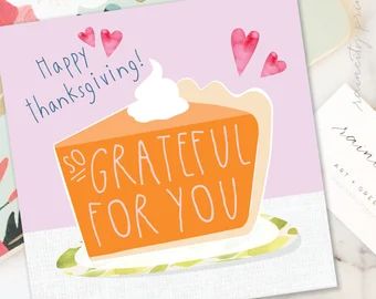 Thanksgiving card | Etsy Thanksgiving Card For Boyfriend, Thankful Cards Thanksgiving, Handmade Thanksgiving Card Ideas, Cute Thanksgiving Cards, Homemade Thanksgiving Cards, Thanksgiving Cards Diy, Thanksgiving Card Ideas, Thanksgiving Notes, Handmade Thanksgiving Cards