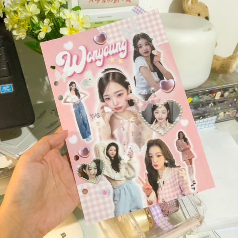 Customize now! Make your dream cover to reality. Binder Cover Kpop, Kpop Binder Cover, Binder Kpop, Kpop Binder, Poster Edit, Kpop Photocards, Binder Cover, Ive Wonyoung, Custom Binders