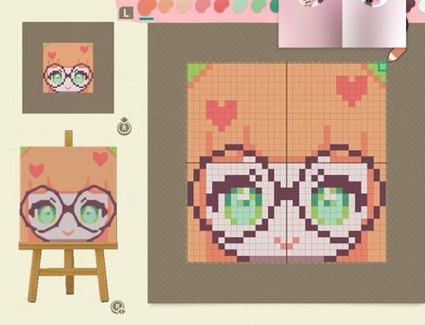 Animal Crossing Pixel Art, Mad Burnish, Bee Craft, Hama Art, Easy Pixel Art, Pixel Art Templates, Animal Crossing Characters, Anime Drawing Books, New Animal Crossing