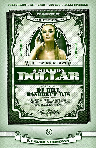 money club flyer | money dollar party money rain make money flyer poster template free ... Money Poster Design, Money Graphic Design, Dollar Poster, Club Poster Design, Disco Flyer, Money Rain, Money Background, Money Poster, Money Dollar