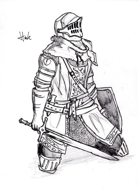 Dark Souls Drawing, Souls Drawing, Drawing Ideas Dark, Dark Souls Characters, Souls Tattoo, Dark Souls Tattoo, Famous Drawing, Knight Drawing, Tattoo Dark