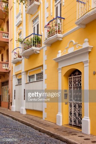 Travel Manifestation, Caribbean Architecture, Puerto Rico Island, Mexican Architecture, Old San Juan Puerto Rico, Puerto Rico Vacation, Colorful Buildings, Armchair Travel, Puerto Rican Culture