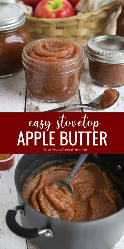 Easy Apple Butter, Apple Butter Crock Pot, Slow Cooker Apple, Slow Cooker Apple Butter, Apple Butter Recipe, Homemade Apple Butter, Crockpot Healthy, Slow Cooker Apples, Butter Crock