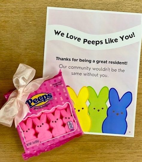 Spring Resident Event Ideas, New Resident Welcome Gifts, Easter Resident Event Ideas, Tenant Appreciation Ideas, Resident Renewal Ideas, April Resident Events, Resident Appreciation Ideas Apartments, Resident Retention Ideas Apartments, Renewal Gifts