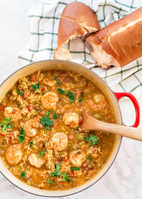 Asopao de Camarones y Gandules (Puerto Rican Shrimp Stew) Recipe Pigeon Peas Recipe, Puerto Rican Rice, Rice Stew, Shrimp Stew, Peas Recipe, Boricua Recipes, Recipe List, Pigeon Peas, Recipe Breakfast