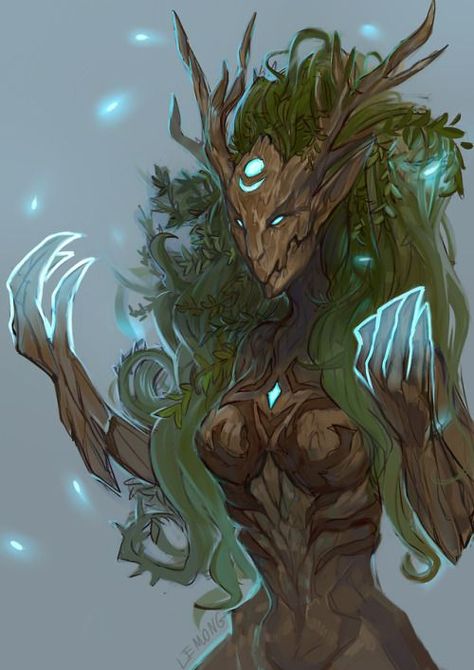 Plant Monster, Fantasy Races, Dungeons And Dragons Characters, Dnd Art, Fantasy Creatures Art, Monster Design, Creature Concept Art, Arte Fantasy, Monster Art