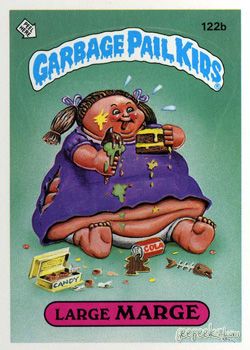 Large Marge Large Marge, Garbage Pail Kids Cards, Kids Series, Indian Tattoo, Garbage Pail Kids, Movie Memes, Collector Cards, Kids Board, Sticker Patches