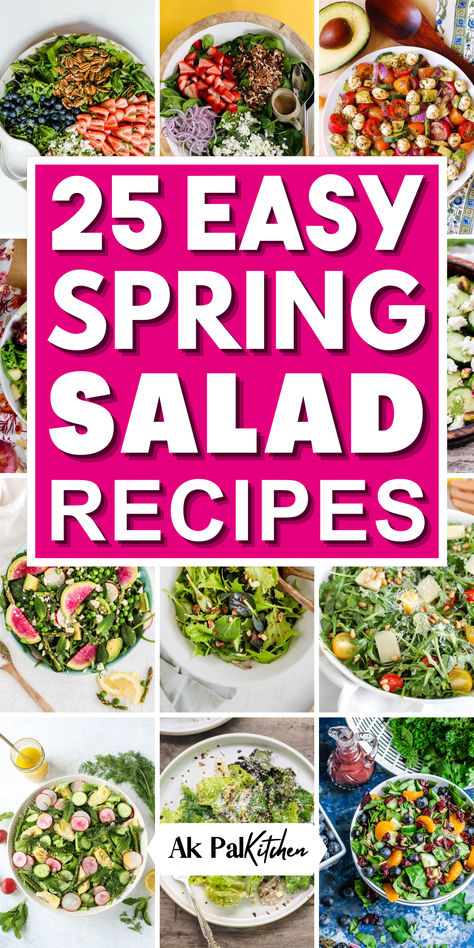 Explore a variety of Spring salad recipes for dinner that celebrate the vibrant flavors of the season. Whip up fresh spring salads bursting with crisp greens and seasonal vegetables. Opt for healthy spring salad recipes featuring nutritious ingredients like leafy greens, colorful veggies, and protein-packed toppings. Whether it's for a casual spring weeknight meal or an elegant Easter dinner, these spring dinner salads are sure to impress with their freshness and flavor. Spring Salad Ideas, Easter Salad Recipes, 3 Bean Salad, Easter Salad, Spring Salads, Vegetable Salads, Cherry Tomato Salad, Ham Dinner, Salads Pasta