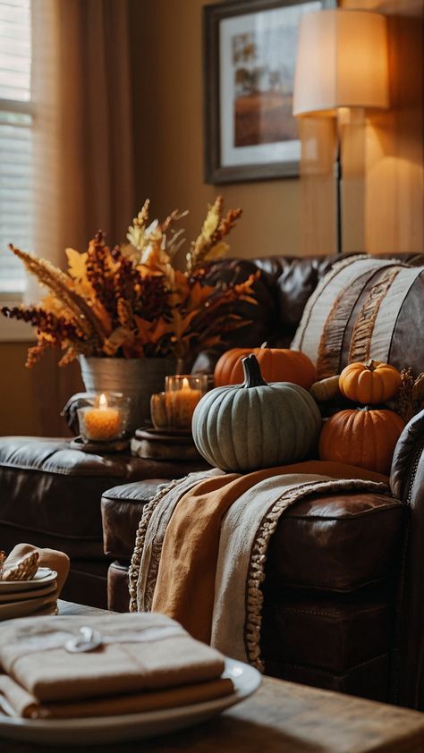 Transform your home with these charming fall Thanksgiving decor DIY ideas Elevate your table with beautiful candle centerpieces and find inspiration from Hobby Lobby Spruce up your front porch living room outdoor spaces farmhouse kitchen and modern areas with unique fall accents Thanksgiving Decor Diy, Front Porch Living, Luxury Mediterranean Homes, Thanksgiving Decor Ideas, Decor Diy Ideas, Mediterranean Luxury, Ultra Modern Homes, Living Room Outdoor, Porch Living