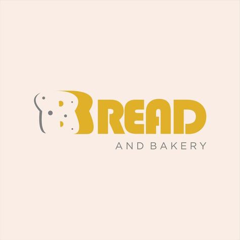 Bakery Typography, Bread Vector, Logo Bakery, Bakery Logo, Bakery Logo Design, Typography Design, Premium Vector, Graphic Resources, Typography