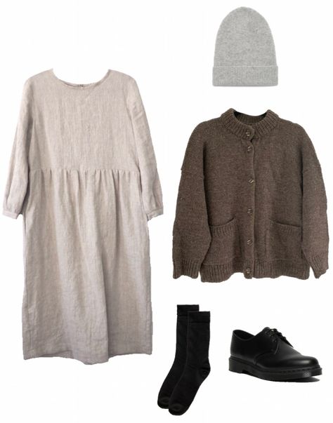 A Sustainable & Me-Made Fall Capsule Wardrobe - Emily Lightly Natural Wardrobe Style, Me Made Wardrobe, Fall Dresses 2023, Natural Wardrobe, Layer Outfits, Emily Lightly, Winter Layering Outfits, Layers Outfit, Outfits For Ladies