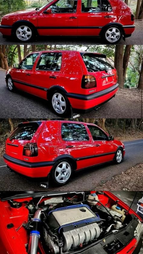 Check out this stunning 1995 Ruby Red Volkswagen Golf VR6 Mk3! With its sleek design, iconic VR6 engine, and timeless style, this classic hot hatch is a true gem for car enthusiasts. Whether you’re a fan of vintage rides or just love VW engineering, this Golf Mk3 is bound to turn heads. Vr6 Mk3, Vr6 Engine, Golf Mk3, Hot Hatch, Vintage Classics, Red Car, Car Enthusiast, Car Photography, Collector Cars