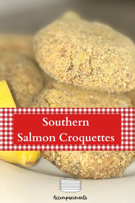 Salmon Croquettes Recipe Canned, Southern Salmon Croquettes, What To Serve With Salmon, Fresh Salmon Recipes, Salmon Croquettes Recipe, Smothered Potatoes, Fried Veggies, Cod Fish Recipes, Croquettes Recipe