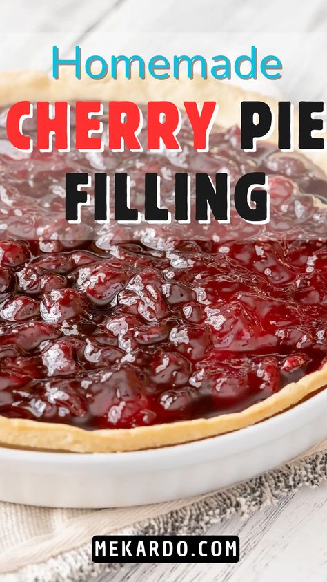 Cherry Pie Canned Cherries, Homemade Cherry Pie Filling Recipes Easy, Canned Cherry Pie Filling Recipes Easy, Fresh Cherry Pie Recipe, Cherry Pie Filling Recipes Easy, Cherry Pie Filling Recipe, Homemade Cherry Pie Filling, Creative Pie Crust, Fresh Cherry Pie