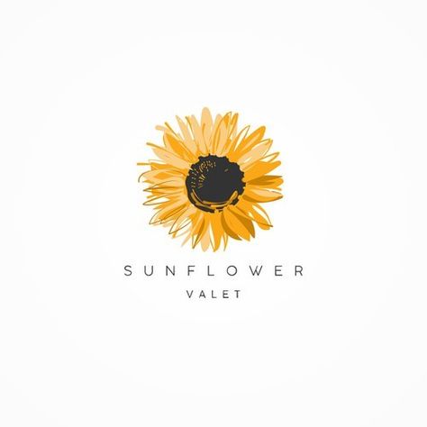 Sunflower Logo, Red Studio, Flower Logo Design, Sunflower Wallpaper, Book Letters, Health Logo, Flower Logo, Sunflower Design, Creative Designs