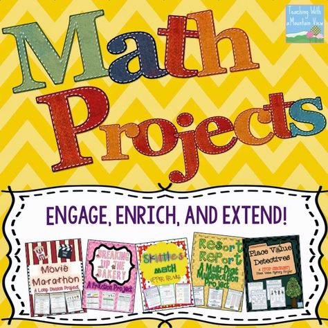 Teaching With a Mountain View: Math Projects & Activities Passion Project Ideas, 4th Grade Math Test, Division Fractions, Fractions Multiplication, Math Enrichment, Math Intervention, Math Projects, Third Grade Math, Math Methods