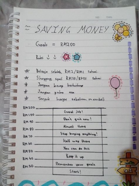 - You can save your money started now - Saving Money Goals, Saving Tracker, Money Goals, Savings Tracker, Save Your Money, Saving Money, Notebook, Money, Canning