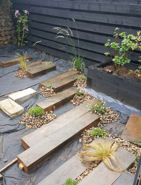 Garden makeover, Phase One. – Alice in Scandiland Adu Ideas, Seaside Garden, Back Garden Design, Sloped Garden, Gravel Garden, Garden Area, Garden Makeover, Garden Design Plans, Phase One