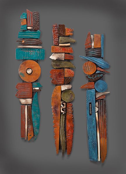 Ceramic Wall Sculpture, Soyut Sanat Tabloları, Ceramic Wall Art, Clay Wall, Painted Sticks, Assemblage Art, Driftwood Art, Dremel, Wall Sculptures