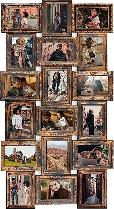 Hallway Photo Wall, Frames For Wall Decor, Puzzle Collage, Picture Frames Collage, Frames Collage, Friends Picture, Friends Picture Frame, 5x7 Picture Frames, One Piece Photos