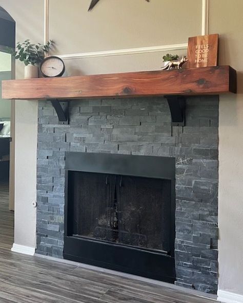 @clarkshardwood.com for timber wood
Satori  Charcoal Ledgestone 6-in x 12-in Natural Stone Slate Stone Look Wall Tile
Item #1029755
Model #1001-0111-1 Fireplace With Slate Surround, Slate Tile Fireplace Surround, Slate Tile Fireplace, Slate Fireplace Surround, Slate Fireplace, Brighton Houses, Fireplace Facade, Fireplace Tile Surround, Wood Mantels