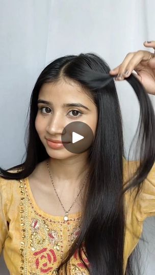 Hairstyle On Suit For Girls, Indowestern Hairstyle, Haïr Style For Kurti, Hairstyles With Kurti, Hairstyles On Kurti Wear, Kurti Hairstyle, Hairstyles Front View, Kurti With Jeans, Red Kurti