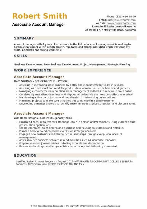 Associate Account Manager Resume Samples | QwikResume Account Manager Resume, Resume Objective Statement Examples, It Support Technician, Nursing Resume Examples, Medical Assistant Resume, Sales Resume Examples, Registered Nurse Resume, Resume Objective Statement, Medical Sales