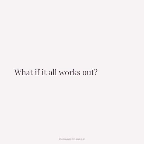 Embrace the possibility that everything falling into place is within reach. Stay positive and believe in the best outcome - what if it all works out?  #motivation #mindset #confidence #successful #womenempowerment If It Should Have It Would Have, Maybe It Will Work Out Quotes, It All Works Out Quotes Life, What If It Does Work Out, It Will Work Out, I Only Want What Wants Me, What If It All Works Out Poster, But What If It All Works Out, It Will All Work Out