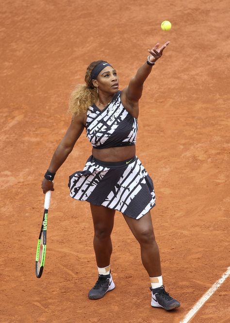 Serena Williams Outfit, Serena Williams Tennis, Venus And Serena Williams, Black Catsuit, Compression Garment, French Open, Performance Wear, Serena Williams, Tennis Clothes