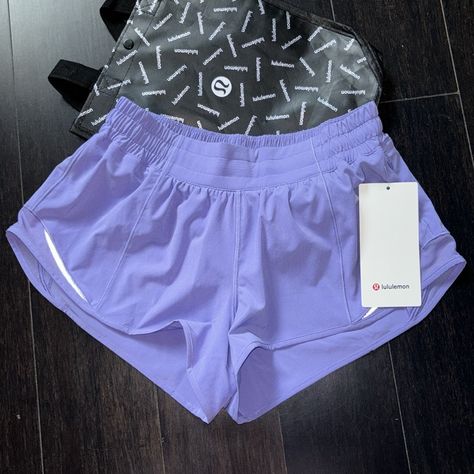 Lululemon Shorts Collection, Lulu Wishlist, Lavender Things, Cute Lululemon Outfits Summer, Lululemon Clothes, Purple Bottoms, Lululemon Collection, Lulu Outfits, Purple Lululemon