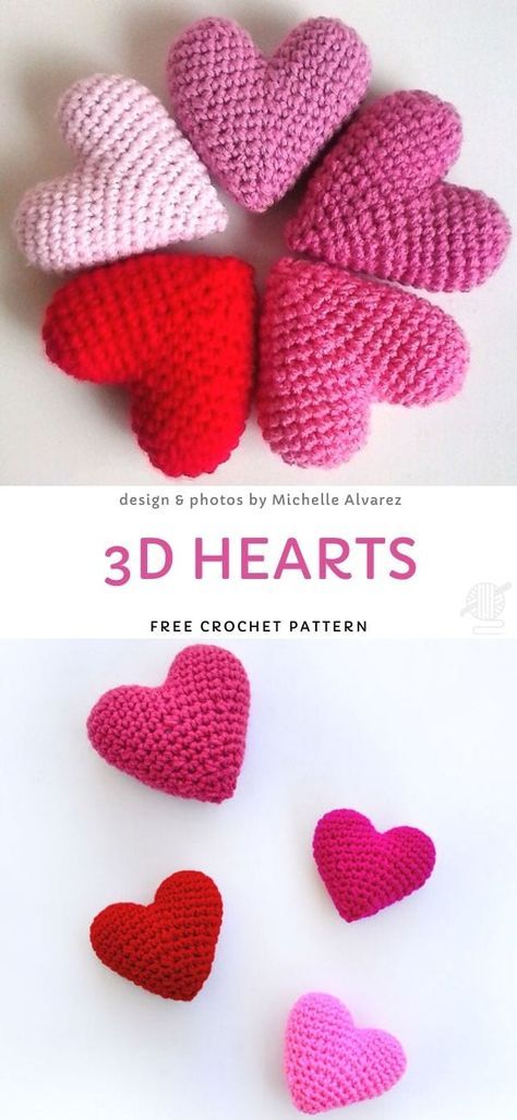 The Best Crochet Gift Ideas for Valentine's Day - Pattern Center Crochet Ideas Valentines Day, Heart Crochet Projects, Small Crochet Heart, Heart Amigurumi Free Pattern, Valentine Knitting, Crochet Stuffed Heart, Valentines Day Crochet Ideas, Crochet Gift Ideas For Men, Crochet Hearts