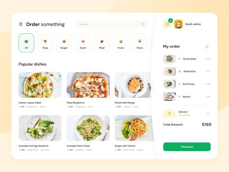 Website for a Food Delivery Service by Cleveroad on Dribbble Food Delivery Website, Food Website Design, Dessert Restaurant, Food Ordering App, Food Web Design, Pos Design, App Design Layout, Food Delivery Service, Food Delivery App