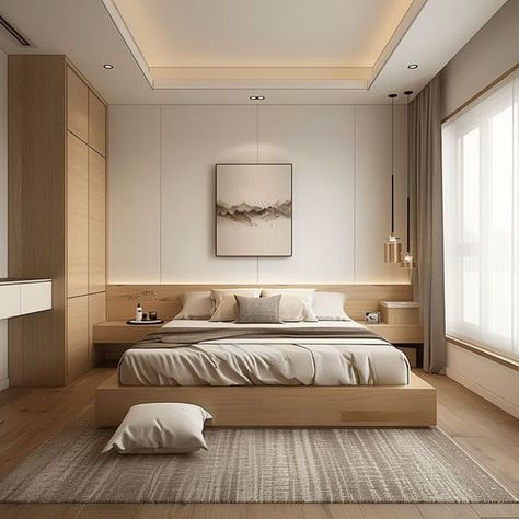 Small Modern Bedroom, Design Ložnic, Small Bedroom Interior, Minimal Bedroom, Minimalist Bedroom Design, Modern Bedroom Design, Bedroom Refresh, Design Del Prodotto, Decoration Inspiration