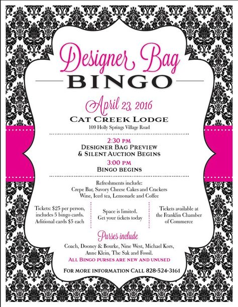 Casino Gala, Bingo Fundraiser, Bingo Event, Purse Bingo, Bingo Ideas, Philanthropy Events, Designer Fanny Pack, Bingo Party, Easy Fundraisers