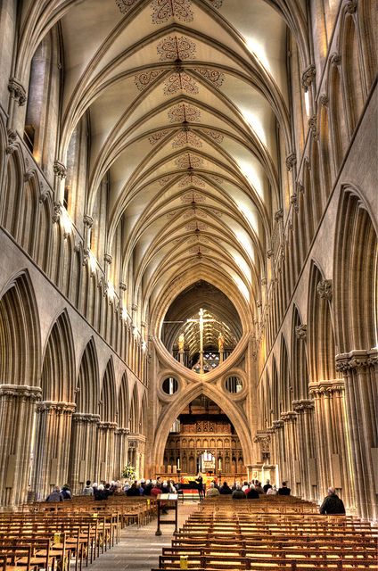 Wells Cathedral, Gothic Cathedrals, Cathedral Architecture, Gothic Cathedral, Gothic Church, Sacred Architecture, Cathedral Church, Amazing Buildings, Church Architecture