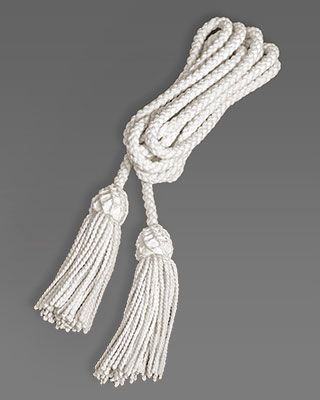 CM Almy | Rope Cincture with Tassels Clergy Stoles, Fibre And Fabric, Scarf Women Fashion, Scarf Women, Tassel Necklace, Hand Embroidery, Belts, Tassels, Fabric